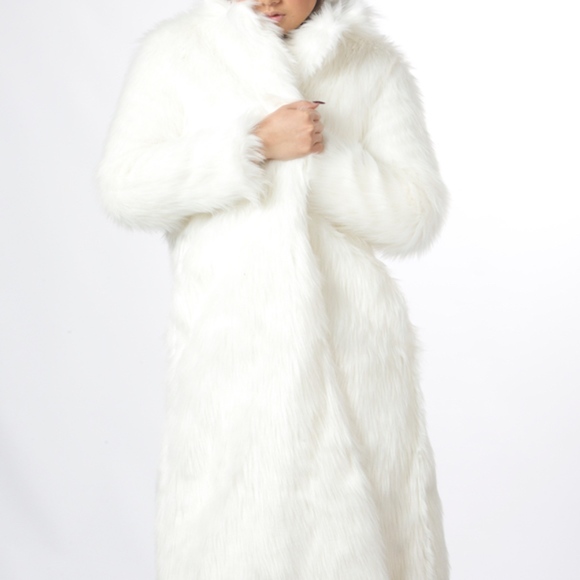 Long Coat Faux Fur Coat Warm Jacket #EM18006